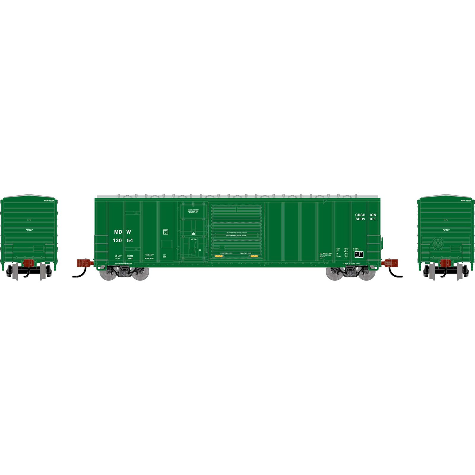 N 50' FMC 5277 Combo Door Box Car, MDW #13054