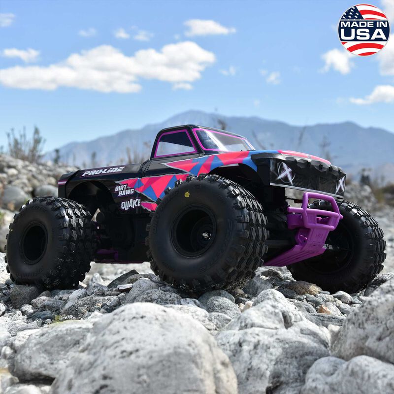 1/10 Dirt Hawg 2.0 F/R 2.6" MT Tires Mounted ARRMA Stock Wheel Black (2): ARRMA QUAKE & GORGON