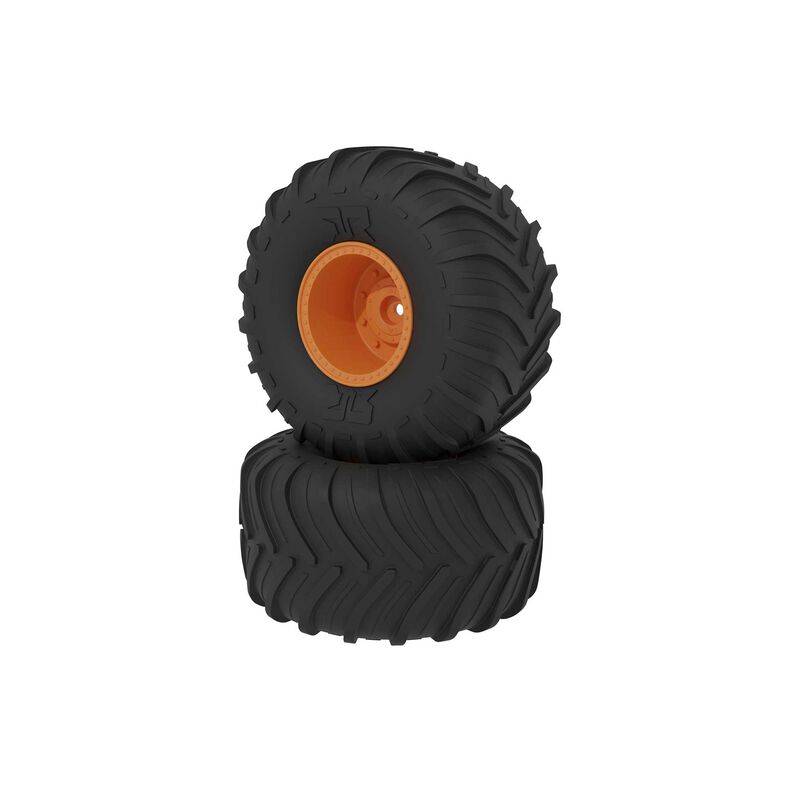 dBoots Chevron MT Tire Set, Glued, Orange