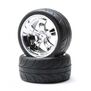 Mounted RR 5-Spoke Wheel Tire 54x30mm Chrome (2)