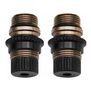 Front Aluminum Threaded Shock Body Set, 1/24 Losi Micro-B