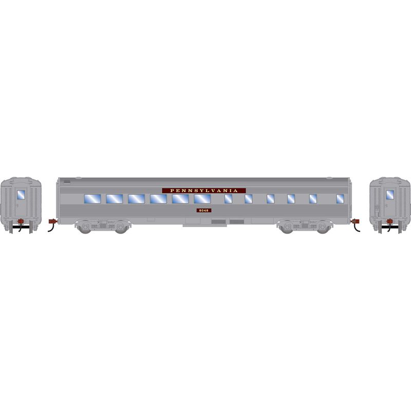 HO RND Streamline Diner Car, PRR #8048