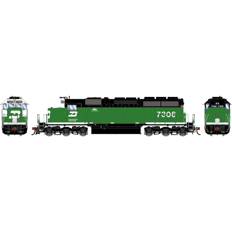 HO ATH SD40G Locomotive w/DCC & Sound, BN #7306