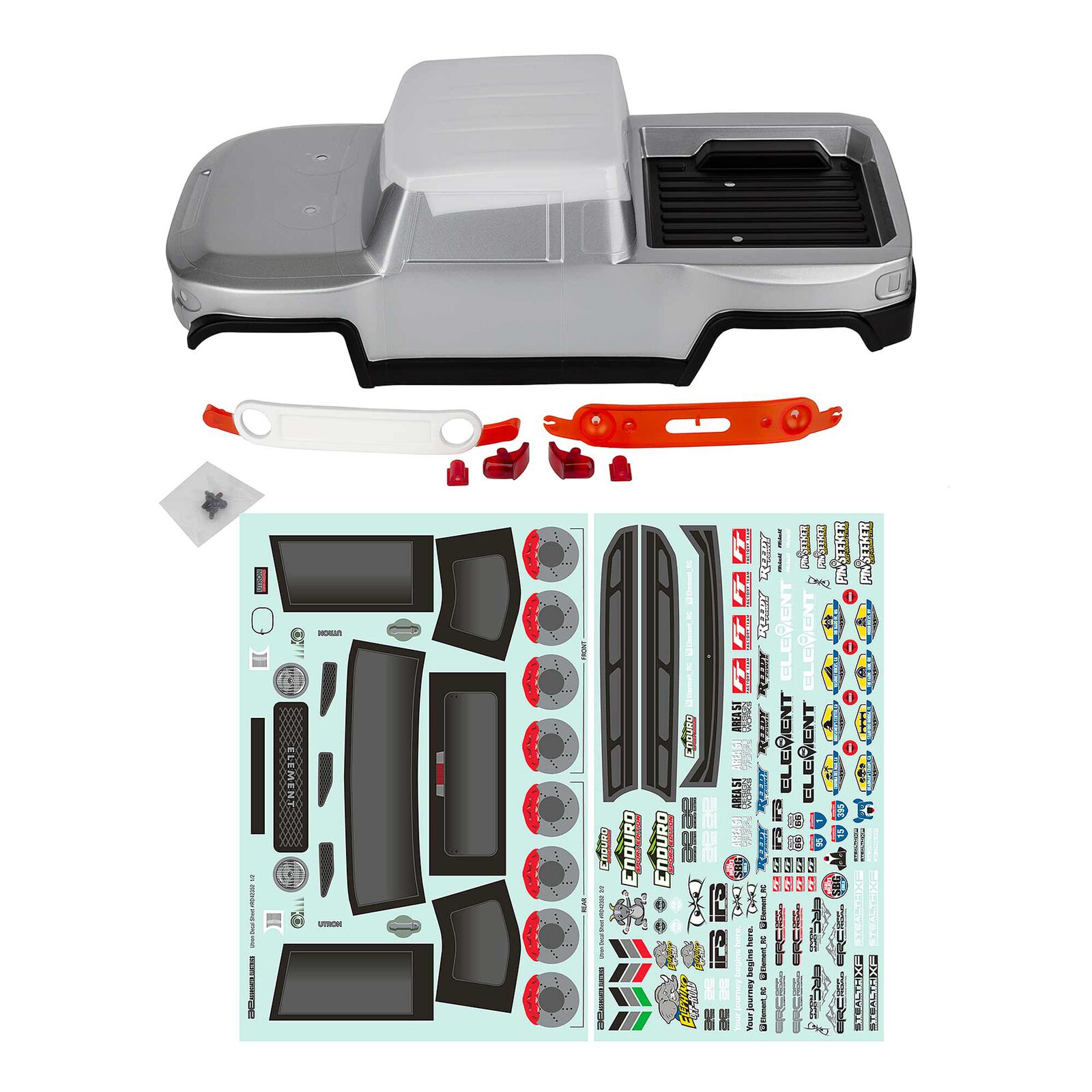 1/10 Pre-Painted Enduro SE Utron Body Set, Gray