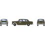 HO ATH 1950's Sedan, US Army #IC 9402