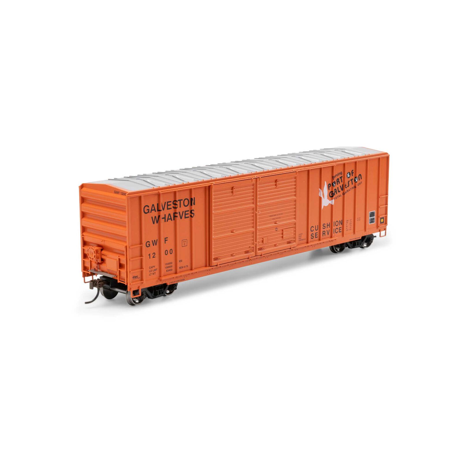 HO 50' FMC 5347 DD Offset Box Car, GWF #1200