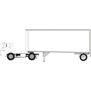 HO RTR Ford C/28' Trailer, Owner Operator