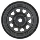 1/10 Keystone Front/Rear 1.55" 12mm Rock Crawler Wheels (2) Black 1/10 Keystone Front/Rear 1.55" 12mm Rock Crawler Wheels (2) Black
