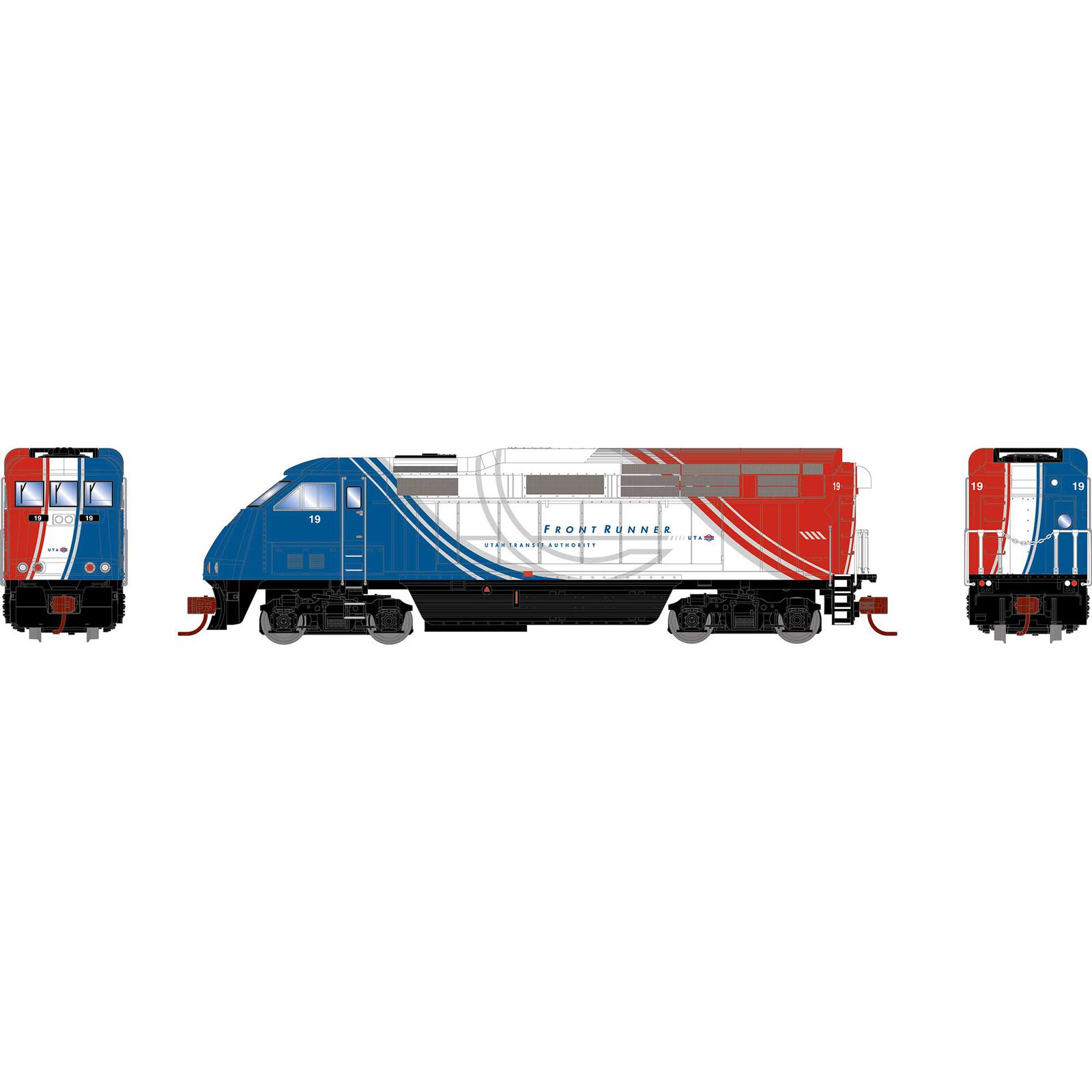 N F59PHI Locomotive with DCC & Sound, UTAX #16