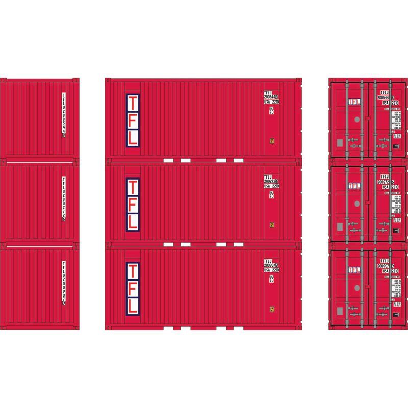 HO 20' Corrugated Container, TFLU (3)