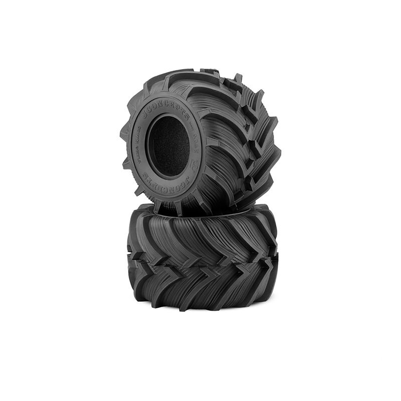 1/8 Fling Kings Monster Truck Tires with Inserts, Yellow Compound (2)