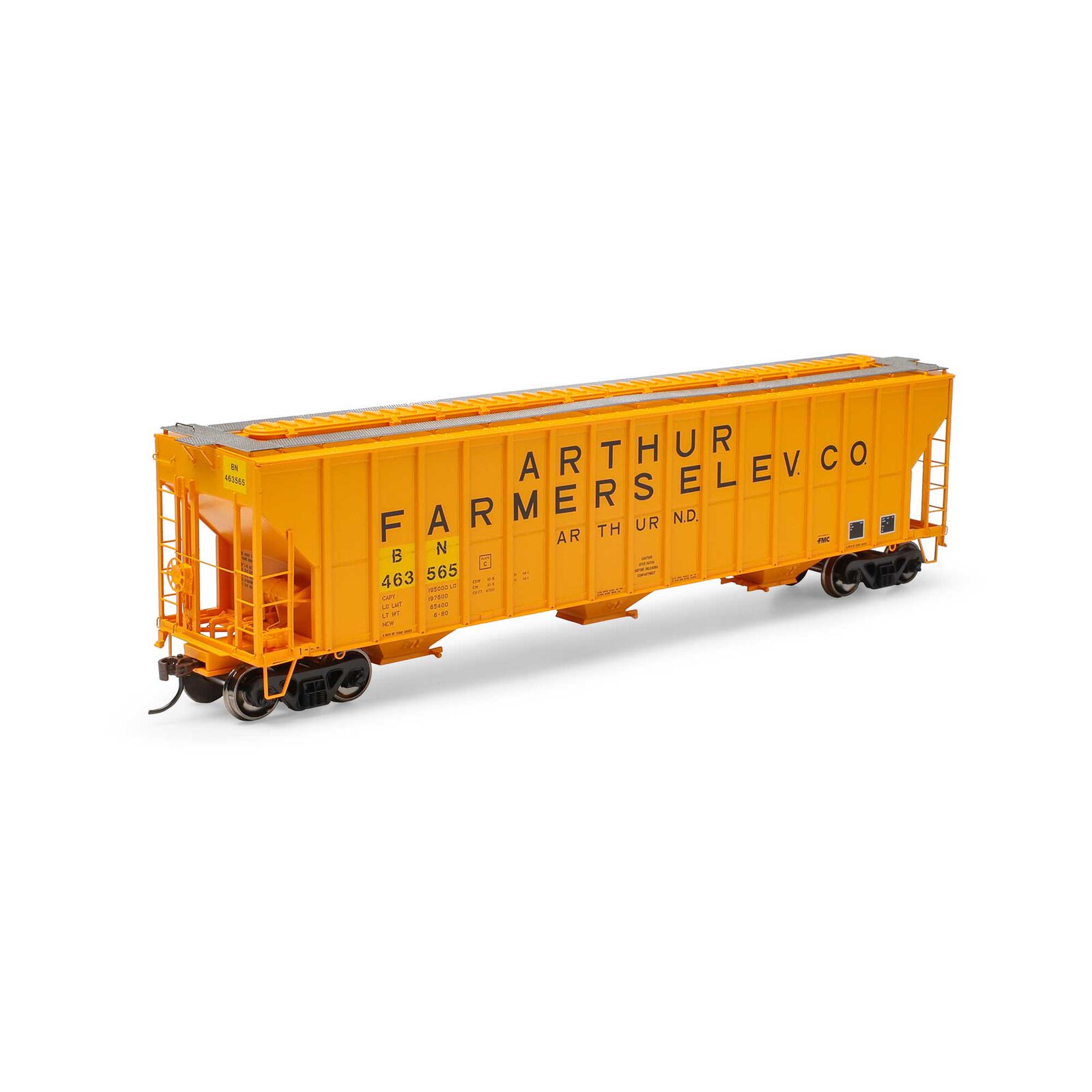HO FMC 4700 Covered Hopper, BN 'Ex-AFEX' #463565