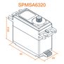 A6320 Standard Digital HV Brushless Mid Torque Metal Gear Aircraft Servo