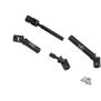 Steel Center Driveshaft (L/M): SCX24 C10, JLU