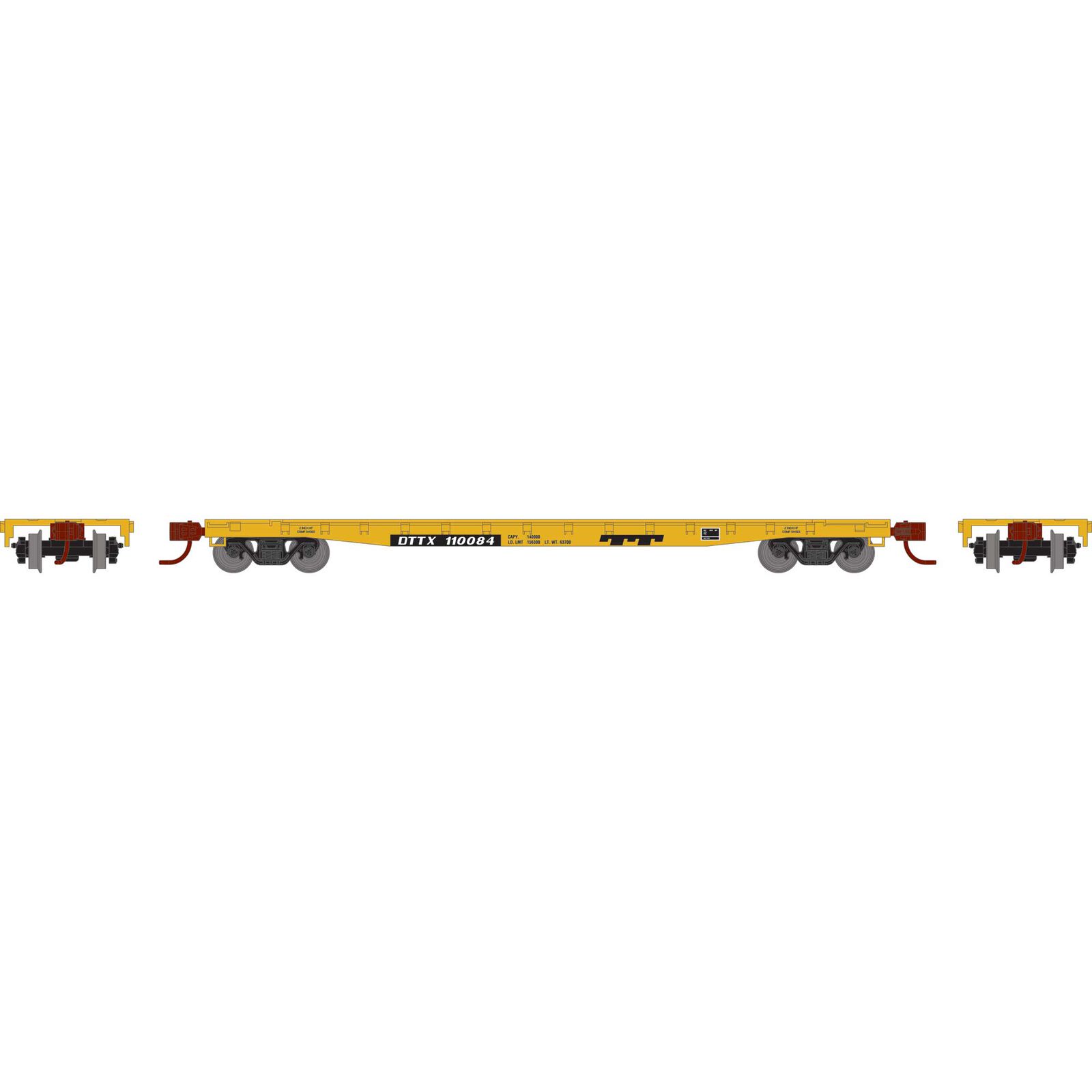 N ATH 53' GSC Flat Car - no Bulkhead, DTTX #110084