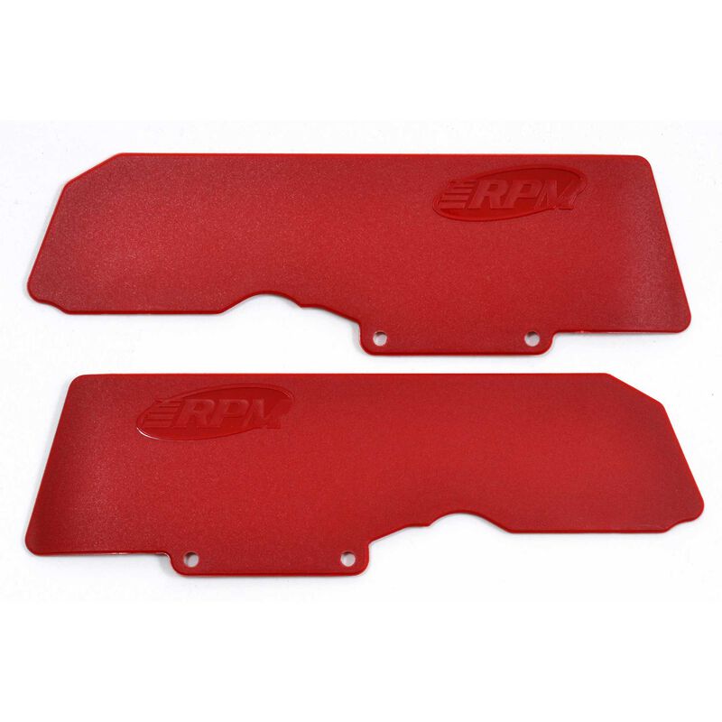 RPM Mud Guards for Rear A-arms (2): Red