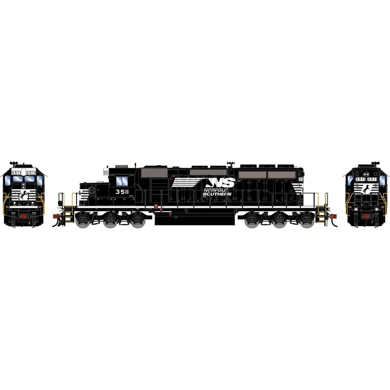 HO ATH SD40-2 Locomotive, NS 'Ex-BN 2010s' #3511