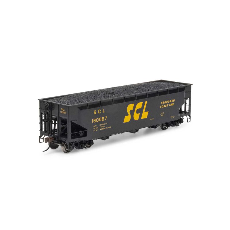 HO 40' Offset Coal Hopper with Load, SCL #160587