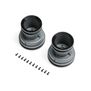 MT Wheel, Black Beadlock, Light Grey (2): Mini LMT