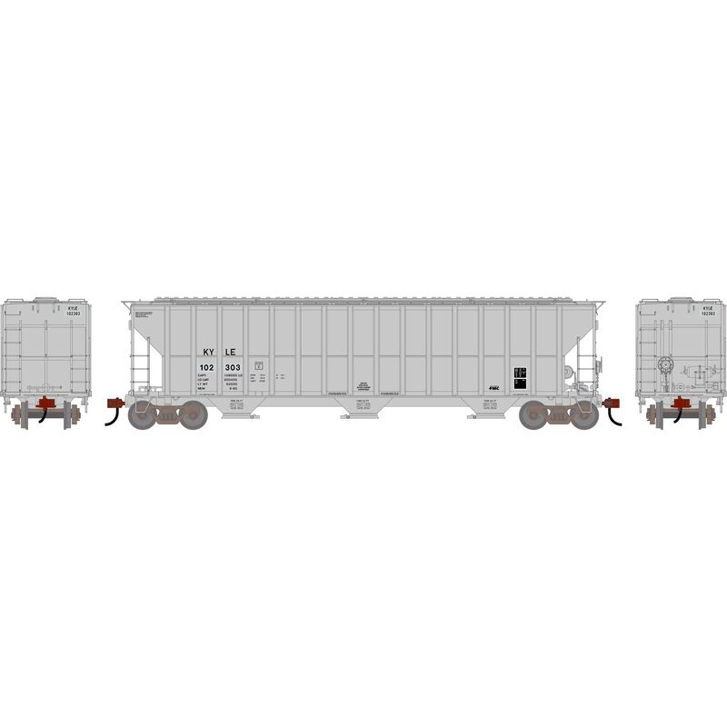 HO ATH FMC 4700 Covered Hopper, Primed For Grime KYLE #102303