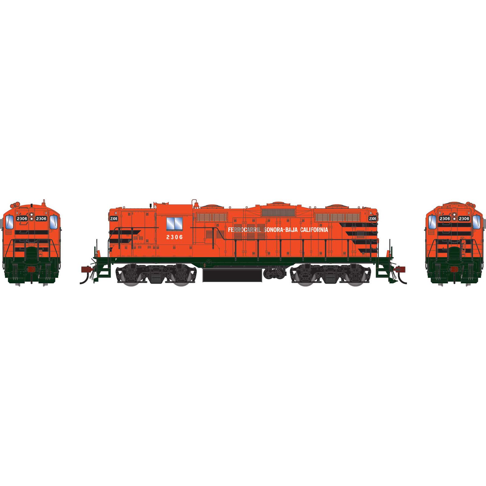HO GP18 Locomotive, SBC #2306