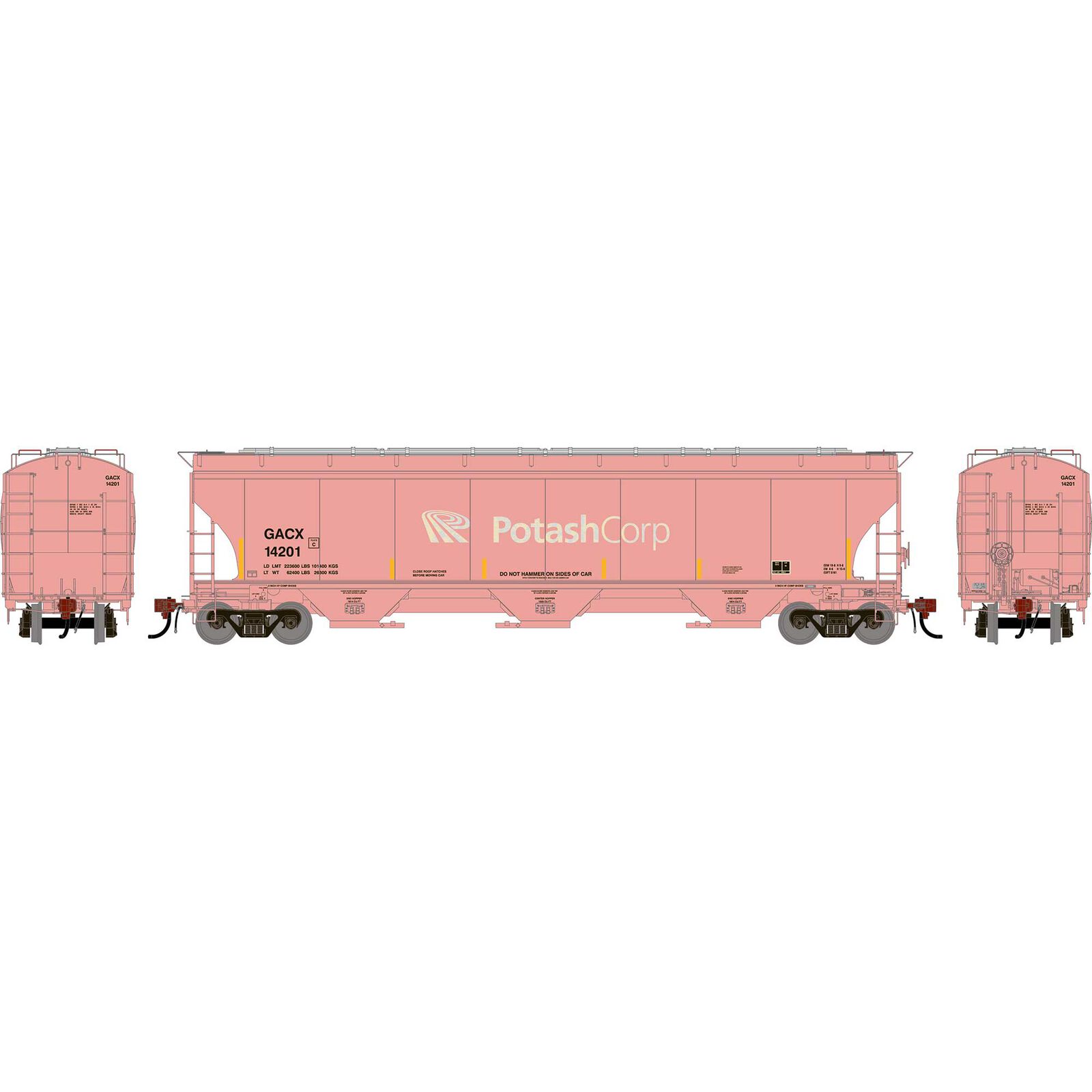 HO GEN Trinity 5161 Covered Hopper, Primed For Grime GACX #14201