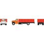 HO Ford F-850 Grain Truck, Orange Cab