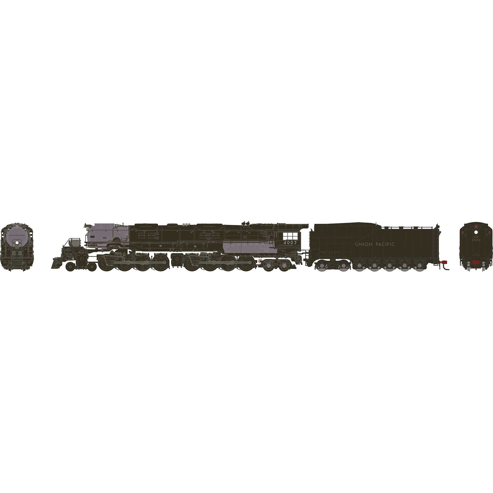 N GEN 4-8-8-4 'Big Boy' Locomotive w/DCC & Sound, Primed For Grime UP #4003