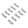 Body Clip Large Black (10)