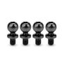 Revolted Titanium Ball-Studs, 5.5 x 4mm, Stealth Black (4)
