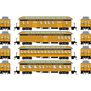 HO 50' Old Time Overland Passenger Set,D&RGW#1 (4)