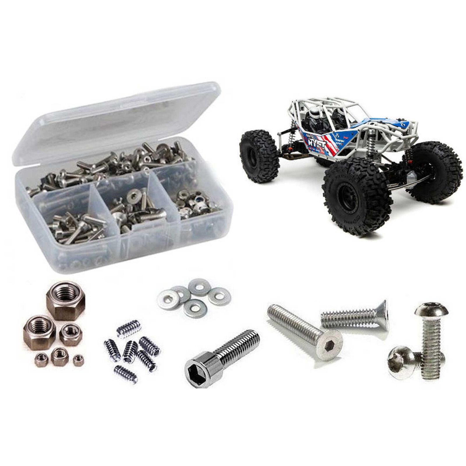 Stainless Steel Screw Kit, 1/10 Axial RBX10 Ryft
