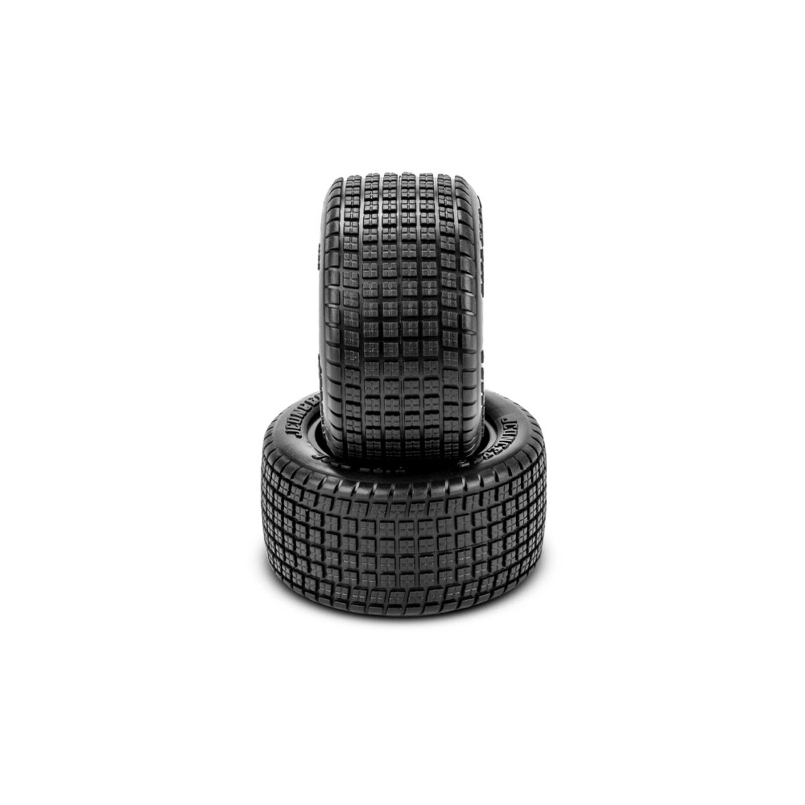 1/16 Dirt Trac Mini Rear 2WD Buggy Tires & Inserts, Green Compound (2)