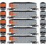 HO ATH Bethgon Coalporter w/Coal Load, KCLX #794236/794240/794243/794248/794250 (5)