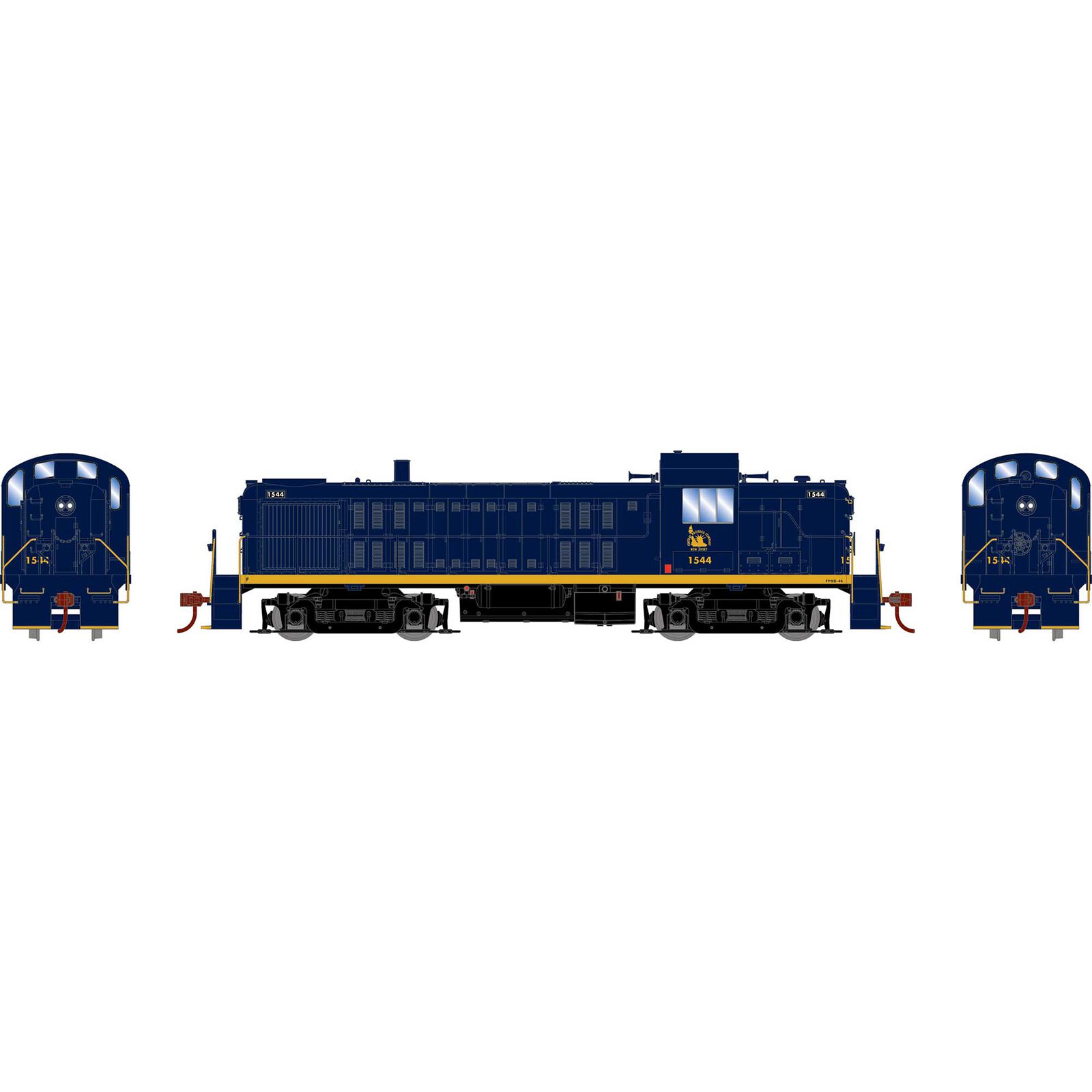 HO ATH RS-3 Locomotive w/DCC & Sound, CNJ #1544