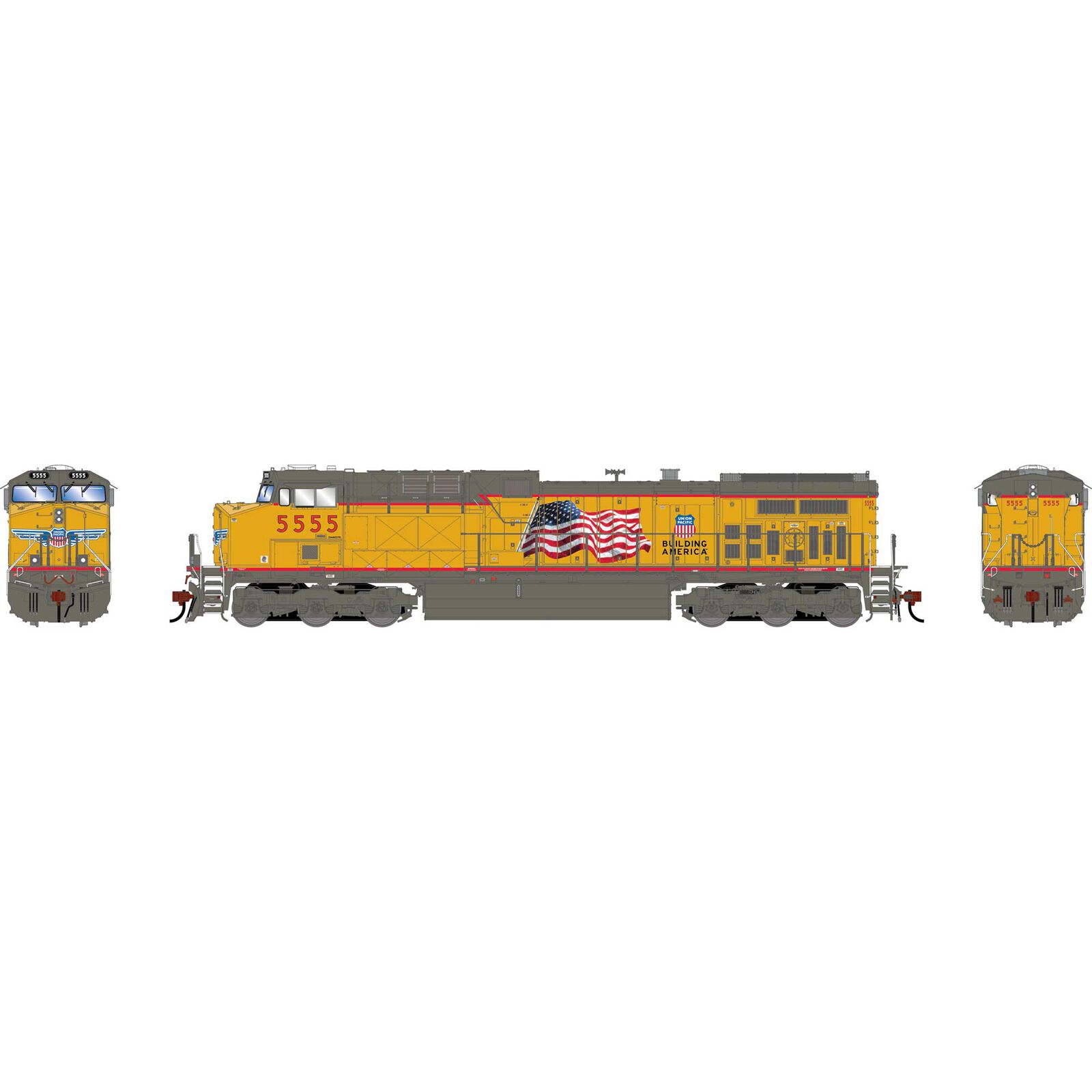 HO GEN AC4400CW Locomotive, UP #5555