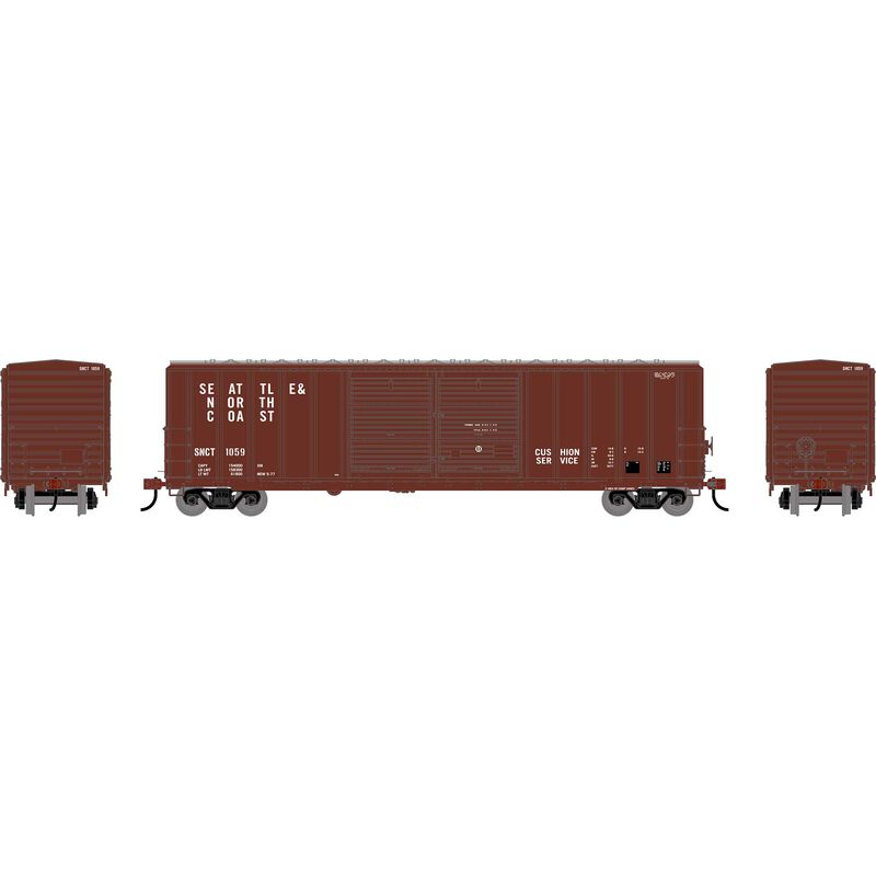 HO ATH 50' FMC 5077 Centered Double Door Box Car, SNCT #1059