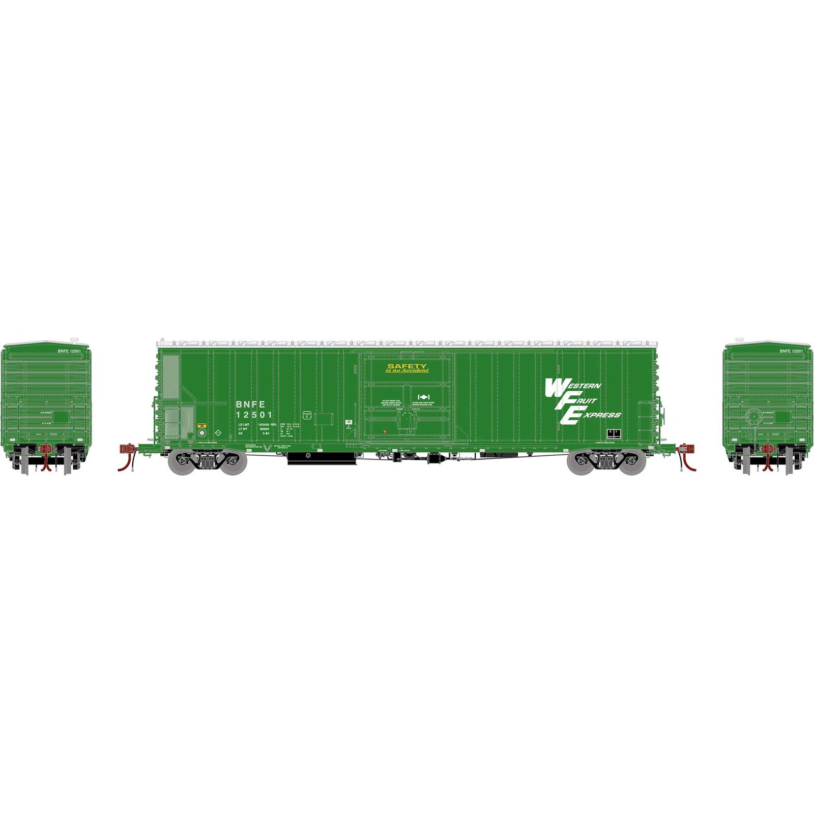 HO GEN 57' FGE Mechanical Reefer, BNFE 'Green' #12501