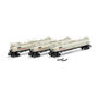 N TankTrain Intermediate, GATX White/Black #75558/75559/75560 (3)