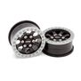 1/10 KMC KM237 Riot Beadlock Front/Rear 1.9 Rock Crawler Wheels, Black