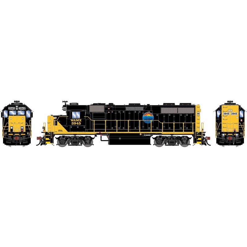 HO GEN GP39-2 PH I Locomotive, WAMX 'Blue Ridge Southern' #3945