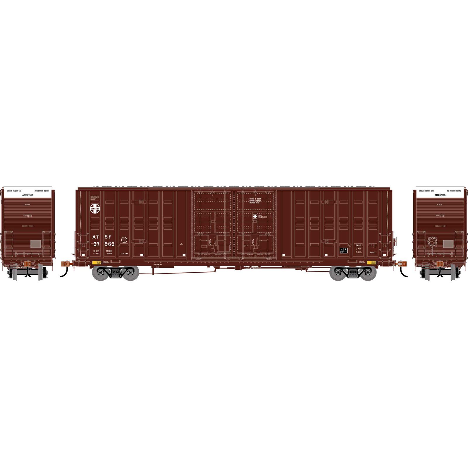 HO ATH 60' Berwick Box Car, ATSF #37565