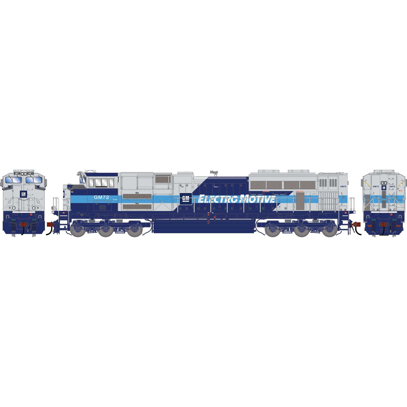HO GEN SD70ACE Locomotive w/DCC & Sound, EMDX Demonstrator #GM72