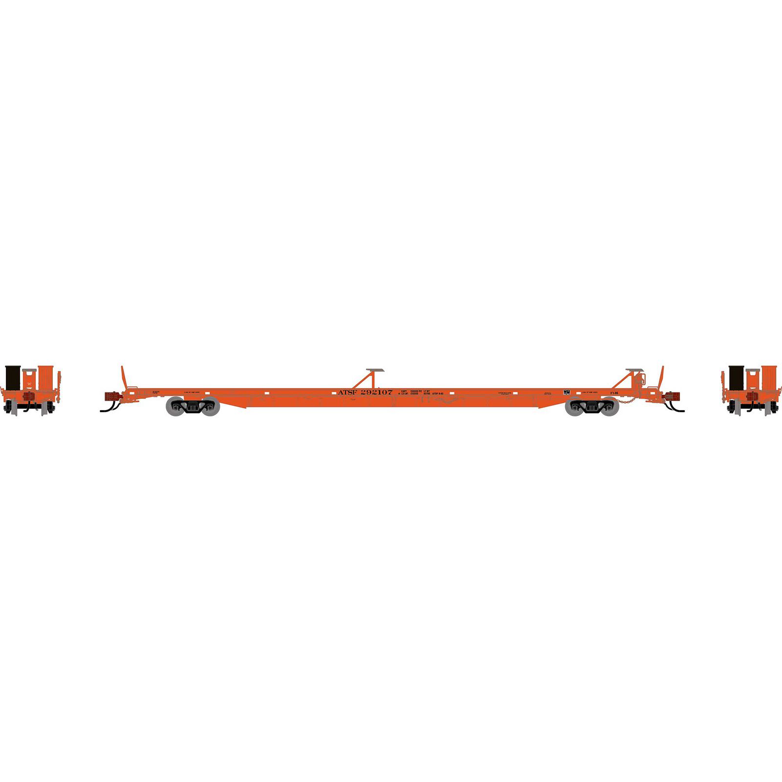 N GEN F89-F Flat Car, ATSF #292107