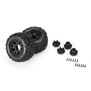 1/10 Warthog F/R 2.8" Monster Truck Tires MTD 12mm Black Ripper (2)