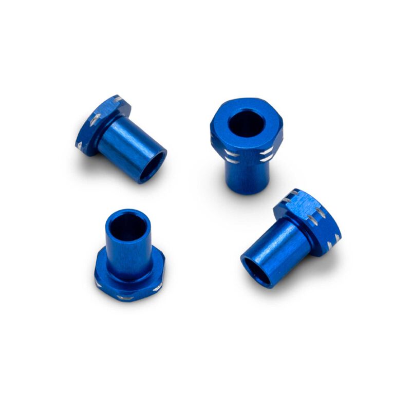 Aluminum Caster Hat Bushings, Team Associated RC10B7, Burnt Blue (4)