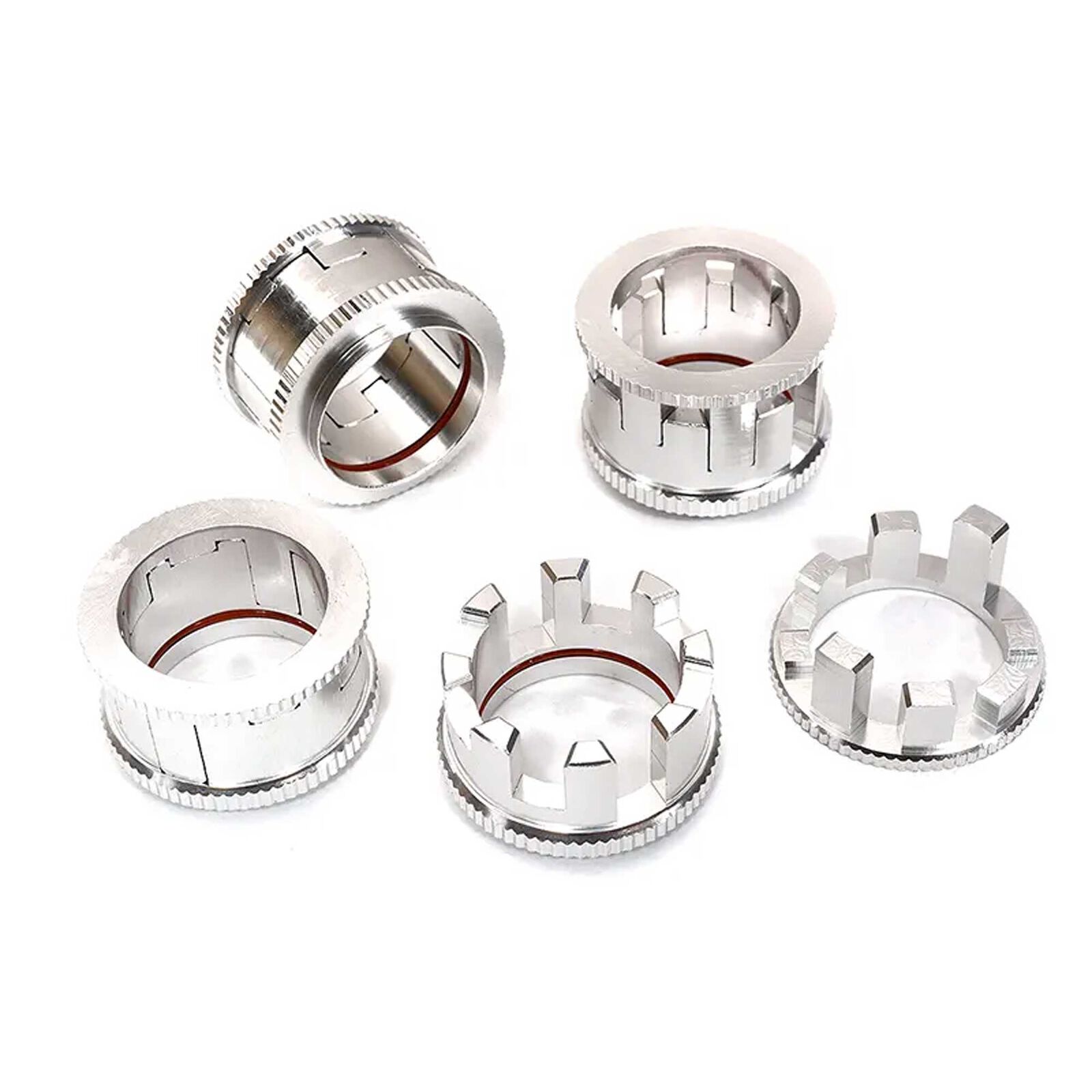 Billet Machined 4-Step 15-24mm Adj Spring Spacers  for ARRMA 1/10 Kraton 4X4 4S V2 BLX