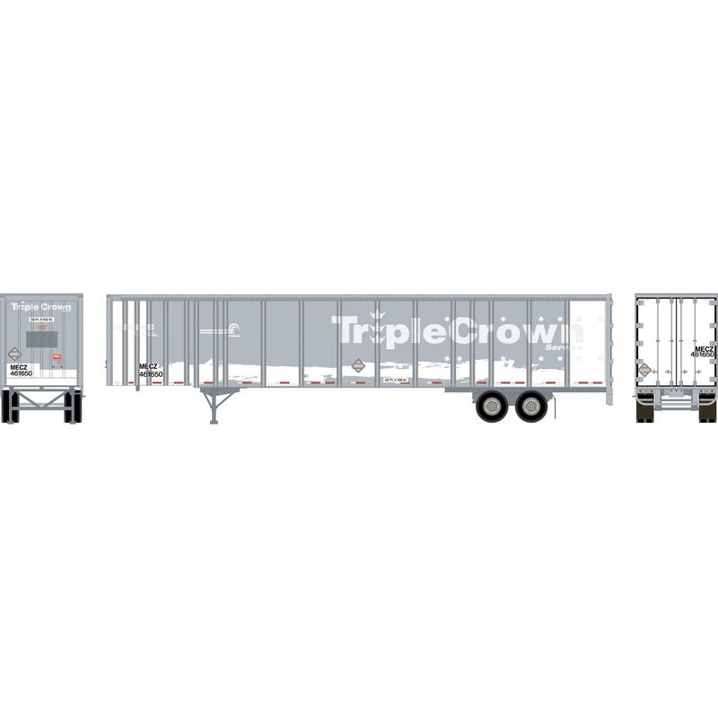 HO 53' Wabash Plate Trailer, MECZ #461650