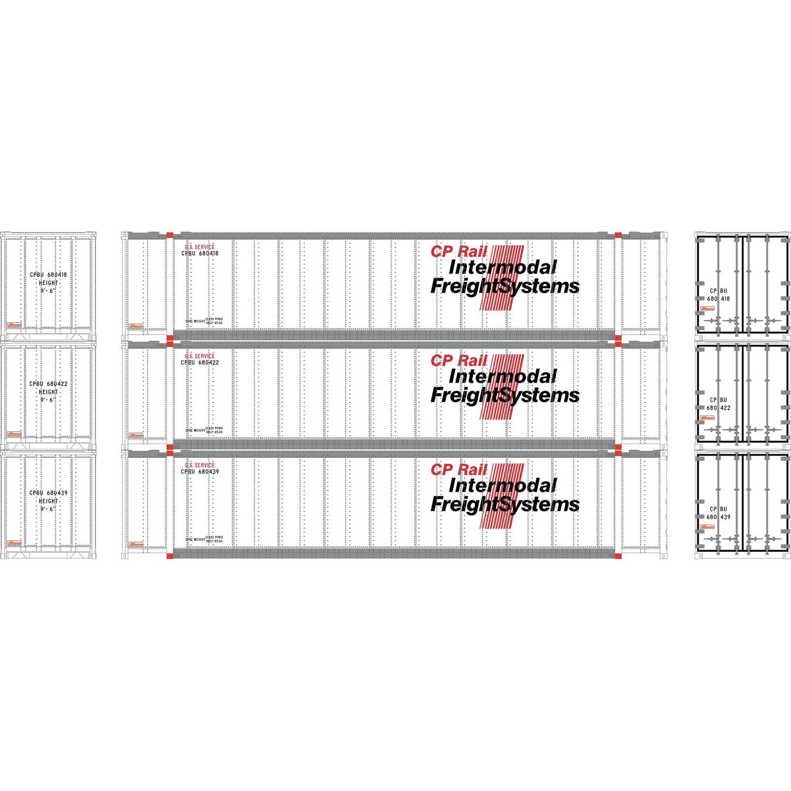 N 48' Containers, CPBU #680418 / 680422 / 680439 (3)