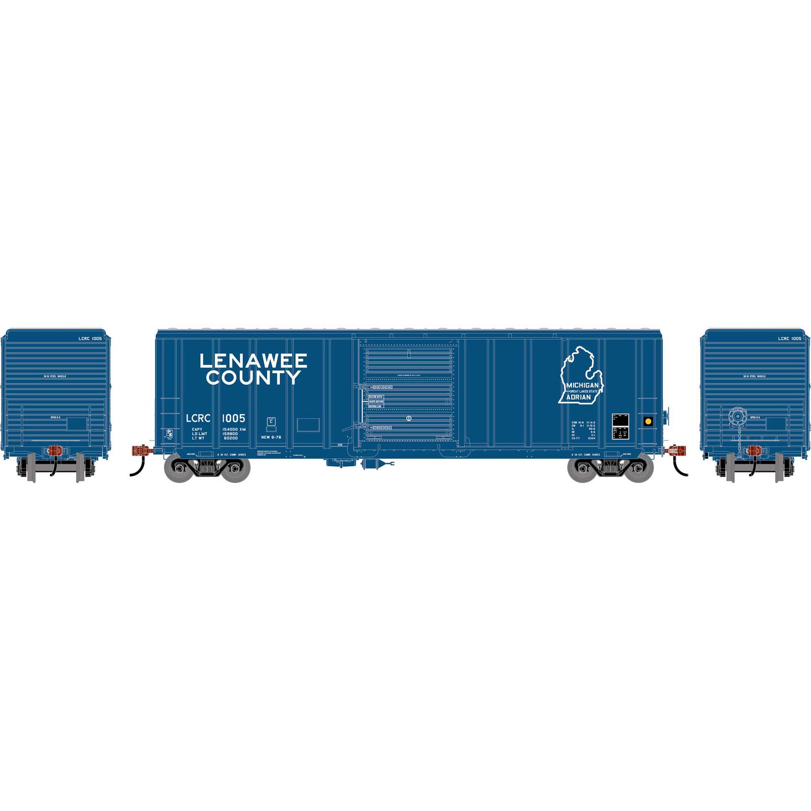 HO 50' PS 5344 Box Car, LCRC #1005